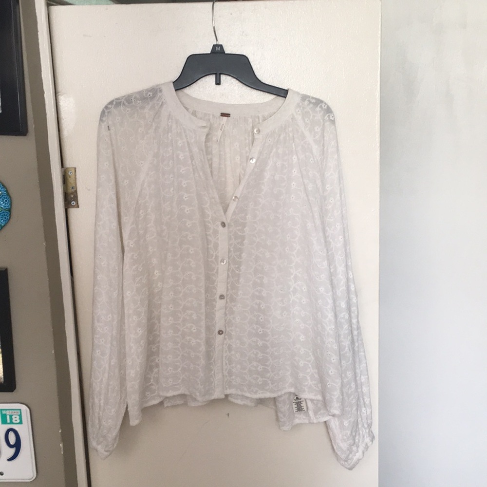 White free people top